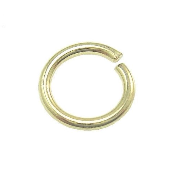 100 pz / lotto argento sterling 925 placcato oro anello di salto aperto anelli spaccati accessorio per gioielli artigianali fai da te W5009 274F