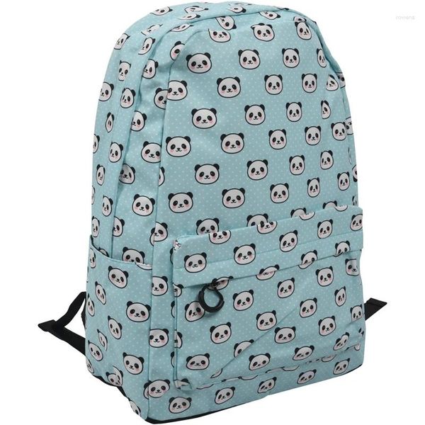 Borse da scuola DOME Zaino da donna in nylon resistente all'acqua alla moda con stampa panda Zaino da donna Zaino per laptop per college quotidiano per ragazze