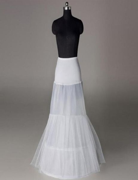 Yeni zarafet denizkızı gelin petticoats kılıfı iki çember elbise kayması 2t iki katmanlar gelinlik petticoat crinoline 1m uzunluk72896726885232