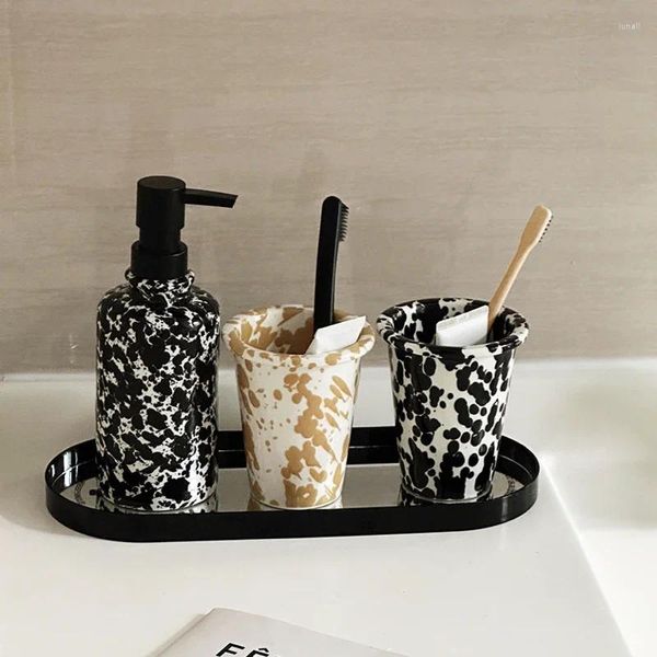 Set di accessori per il bagno Nordic Lovers Gargle Cup Ins Vento Personalità Spazzola Sapone Liquido in bottiglia Lavaggio del bagno creativo Dente