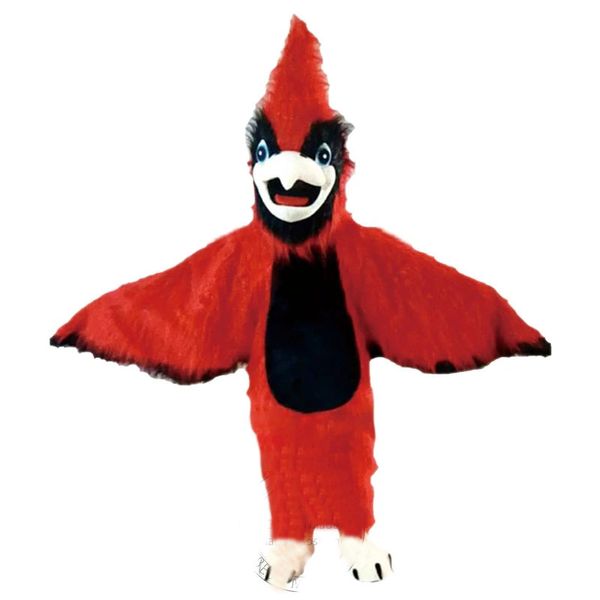 Лидер продаж, костюм талисмана красного кардинала на Хэллоуин, Рождество, нарядное праздничное платье, карнавальное платье унисекс, наряд для взрослых