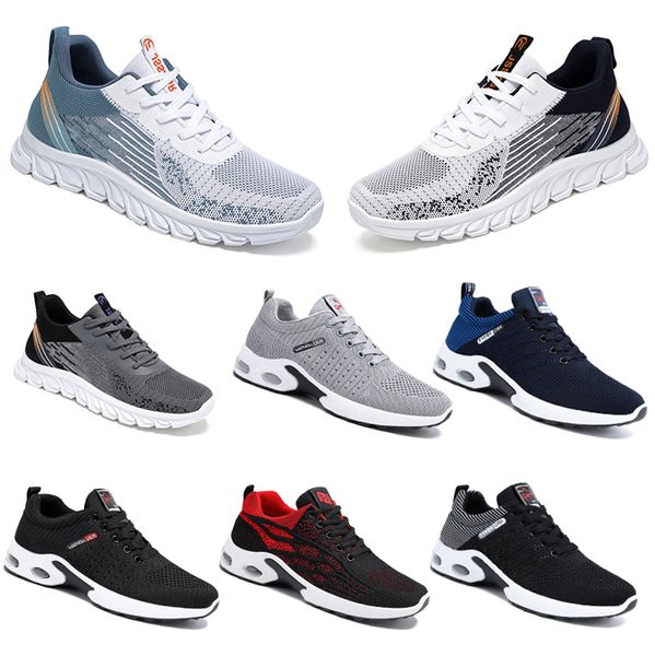 Novos homens mulheres sapatos caminhadas correndo sapatos planos sola macia moda branco preto rosa bule esportes confortáveis D15-1 gai