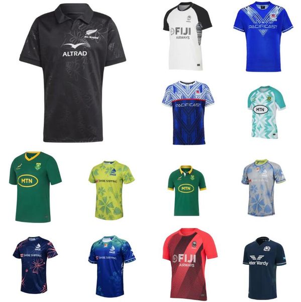 2024 2025 Maglie da rugby South EnGlands Africano Irlanda Rugby Nero Leinster Samoas RUGBY Scozia Fiji 24 25 Maglia nazionale da rugby Maglia da rugby da uomo casa lontano