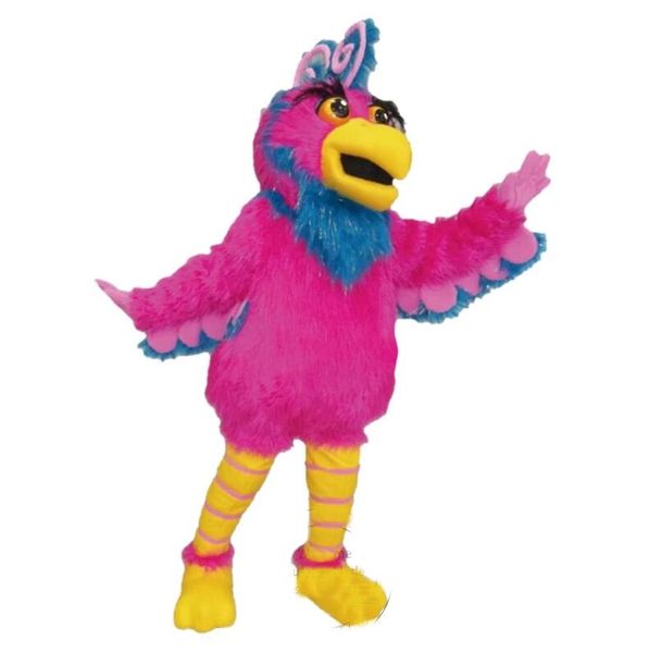 2024 Halloween Pink Parrot Costume della mascotte Festa di compleanno Tema anime Costume in maschera Costume di Halloween Abiti per personaggi