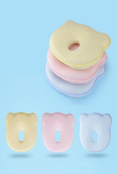 Almofadas de espuma de memória para bebês, respiráveis, modeladoras para evitar cabeça plana, ergonômicas, travesseiro para recém-nascidos, almofada infantil 0 lj2013434275