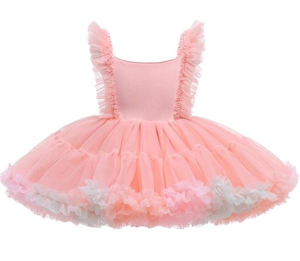 Bebê meninas vestido de renda bolo tutu vestidos de festa de casamento formal primeira comunhão crianças trajes de baile de aniversário roupas infantis 4345375