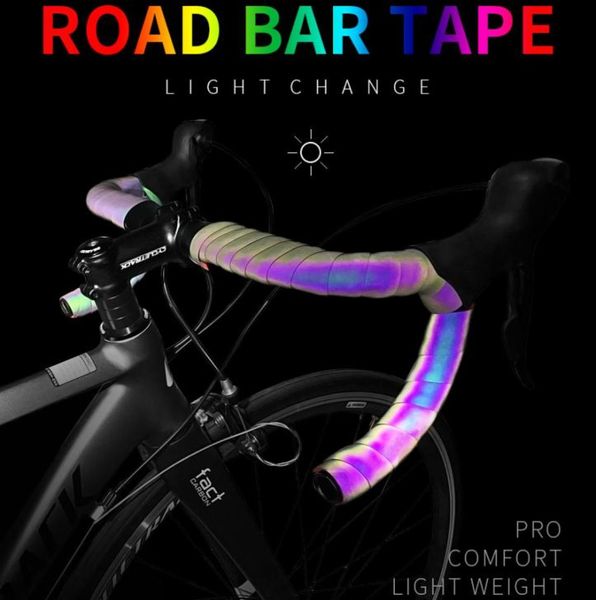 Radfahren Lenkerband Licht Reflektierende Fahrrad Bar Band MTB Rennrad Band Wrap Pu Leder Fahrrad Lenker Bänder Fahrrad Accessori6110924