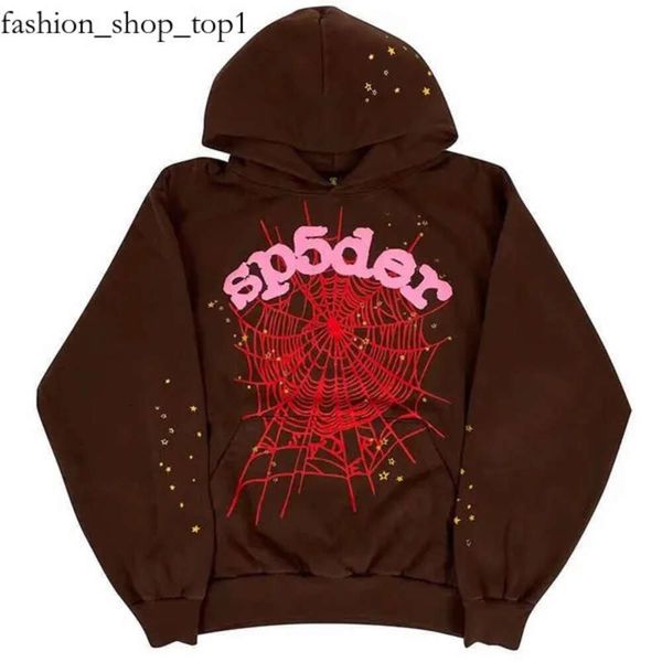 Sp5der Herren Hoodies Sweatshirts Lila Pullover Männer Ess Frauen Young Thug Web Star Brief Hoodies Sp5der Hoodie 472