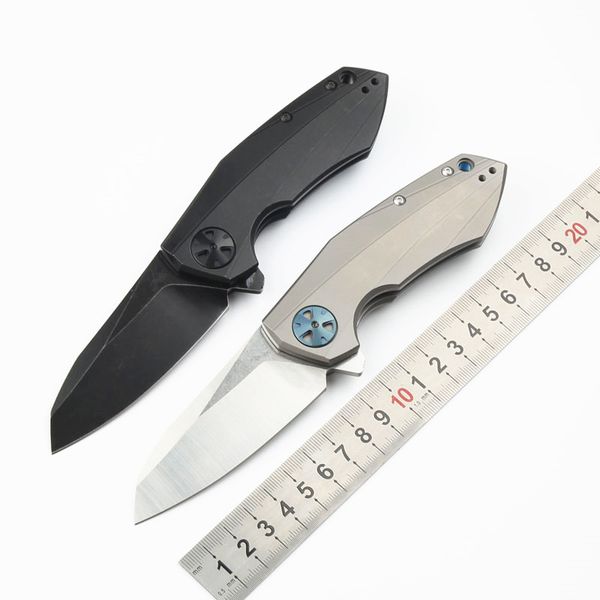 JULI Qualità OEM 0456 Coltello tascabile pieghevole CTS-204P Lama TC4 Manico in lega di titanio Cuscinetto in ceramica Piega Campeggio esterno Sopravvivenza EDC Coltelli da cucina tattici per frutta