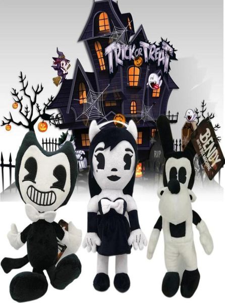 Tint Machine Série Imagem Bendy Boris Figuras de pelúcia brinquedos Crianças Boneca Casa Decoração Natal Halloween Gifts6327414