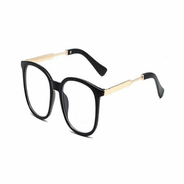 Nova moda óculos de sol lentes transparentes designer de vidro de sol homens e mulheres óculos ópticos lado metal quadrado óculos full frame3394