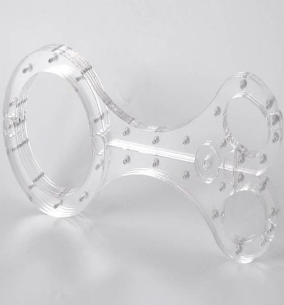 Luxo bdsm bondage masculino feminino cristal transparente cangue em torno do pescoço anel oval algemas de retenção de pulso jugo pelourinho brinquedo sexual2569711