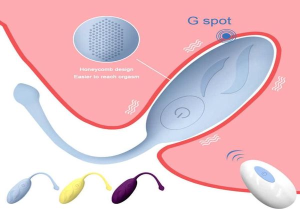 Bullet Vibratore Telecomando GSpot Simulator Palla vaginale Plug anale Vibrante Love Egg Masturbatore per donne Adulti Q05296628627