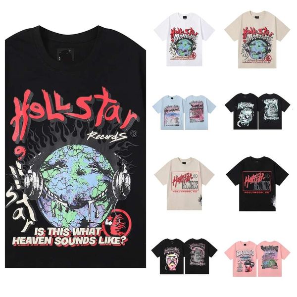 Designer de moda Hellstar World Tour limitado óculos 3D impresso marca de alta qualidade duplo algodão casual masculino e feminino manga curta T-shirt S-XL nv