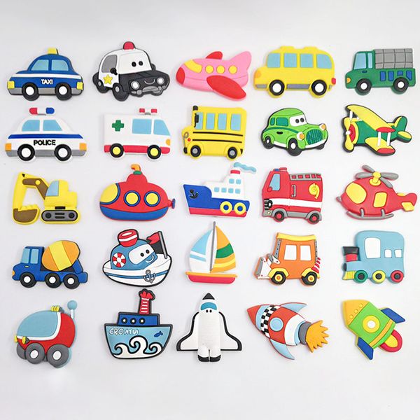 Adesivos de geladeira dos desenhos animados atacado pequeno carro macio adesivos magnéticos decoração criativa carta das crianças adesivos magnéticos mini
