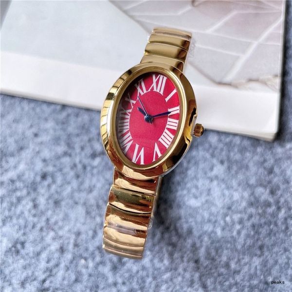 2021 Новые роскошные женские часы с тремя стежками 24 мм Кварцевые часы высокого качества Часы высшего бренда Стальной ремешок женская мода accesso252P