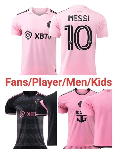 NEU 2023/24 Jungen Mädchen Inter -Fans Messis Edition Rugby Fußball Shirt Männer und Kinder Heimweg Spiele Fußballtrikots Kits Kurzarm Unifo