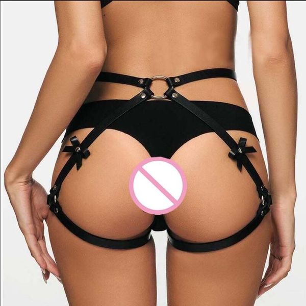 Cinture 2021 Moda Coscia Glutei Finimenti in pelle Donna Calza Gotica Gamba Sexy Lingerie Seks Giarrettiere Cintura Accessori311H