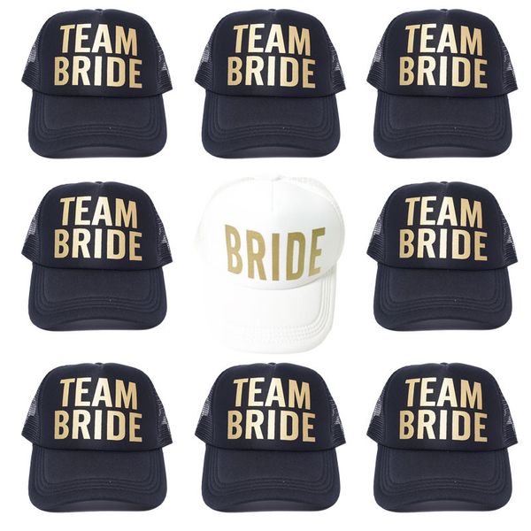 Brides Bridesmaid Hats Hats Bachelorette Brides Bachelorette Folas de noiva Chapéus de Cabadão de Casamento 2433