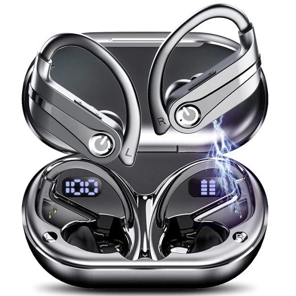 True TWS Wireless Bluetooth 5.3 Kopfhörer Noise Cancelling Gaming Sport Ohrhörer Kopfhörer Knopfsteuerung Ohrhörer für iPhone