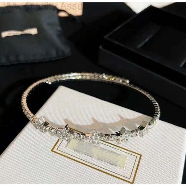 Designer miuimiui Halskette Miao Jiachaos Wunderschöne Diamant-Stern-Halskette mit leichtem Luxus und süßem Prinzessinnen-Temperament, starker Kette, Miu-Zubehör