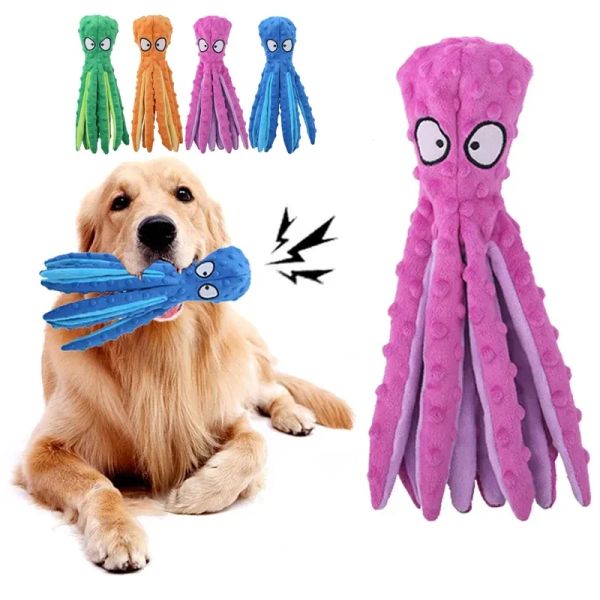 Handgemachte Plüsch Sound Octopus Shell Puzzle Katze Spielzeug Biss Interaktive Hund Zähne Reinigung Kauen Spielzeug Pet Liefert