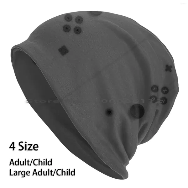Berets cinza swap design-padrão eletrônico beanies malha chapéu interruptor joycons vídeo game console de jogos controladores eletrônicos