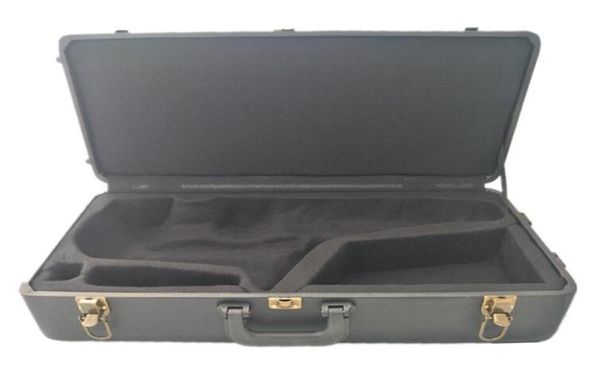 Чехол для саксофона Коробка для альт-тенора, прямой изогнутый сопрано-саксофон, черный чехол из искусственной кожи 4227329