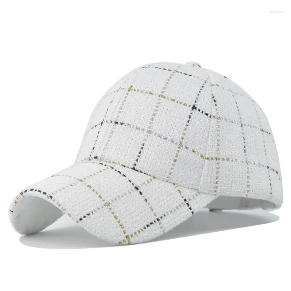 Ball Caps Männer/Frauen Plaid Baseball Kappe Einstellbar Baumwolle Mode Hip Hop Hut Sommer Unisex Outdoor Casual Snapback 2024