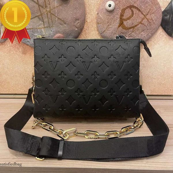 Kadın Louiseities çantaları yüksek kaliteli tasarımcı messenger çanta omuz crossbody tote kare çanta gerçek deri iki kayış zinciri 366