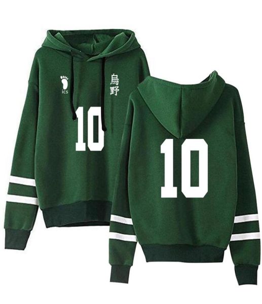 Anime Haikyuu Cosplay Hoodie Unisex Karasuno High School Kageyama Tobio Hinata Shoyo Streetwear Hip Hop Lustiges Kapuzenpullover3201046