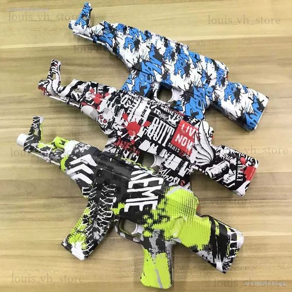 Pistola giocattoli 2024 Nuovo AK47 MP5 elettrico Splatter Gel palla pistola Splat pistola giocattolo Airsoft arma per bambini divertente gioco di tiro all'aperto giocattolo T240309