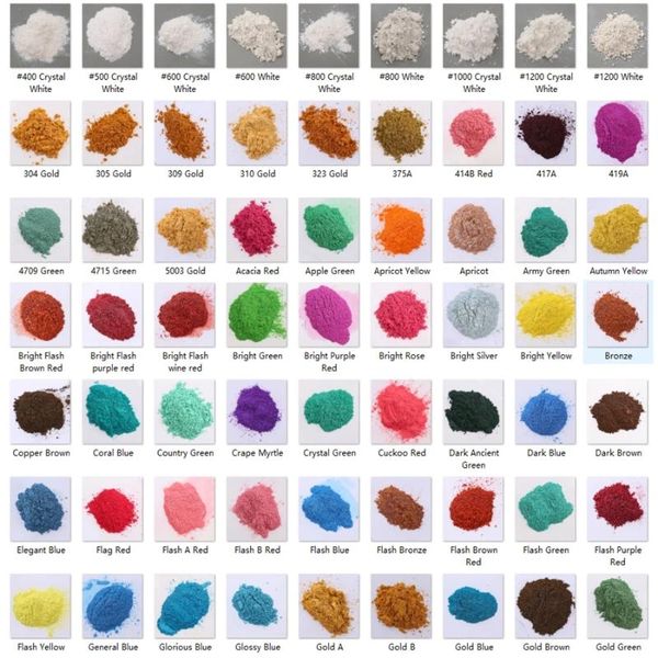 Glitter per unghie 10g Pigmenti di perle Brillante Polvere di mica Resina epossidica Colorante Trucco Bomba da bagno Sapone Candela Fare Pigmento Artigianato fai da te