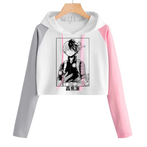 T-shirt My Hero Academia Anime Cosplay Todoroki Hoodie Kadın Boku Kahraman Yok Akademisi Sokak Giyim Bakugo Bakugo Himiko Toga Manga Sweatshirt Kadın