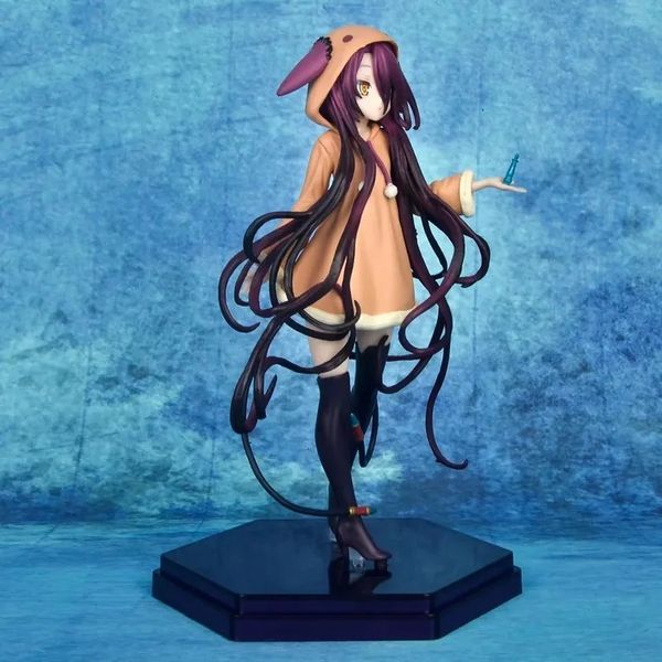 18cm Anim No Game No Life Zero Figura Schwi Jibril Modelo Bonecas Estatueta Shuvi Dola Shiro Figura de Ação Colecionável Brinquedo Adulto Gif 240227