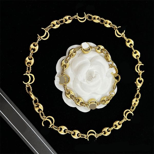 Collana da donna di lusso designer angoscia collane intrecciate nuovo semplice braccialetto di alta qualità fascino moda gioielli vintage pendenti spedizione gratuita zl138 g4