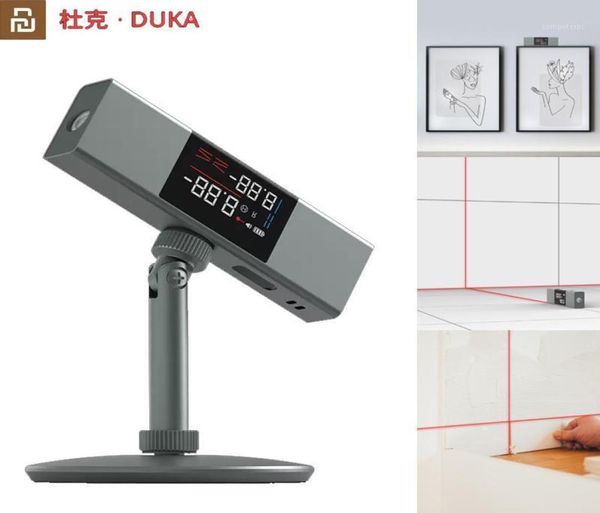 Controllo domestico intelligente DUKA LI1 Goniometro laser Inclinometro digitale Misura dell'angolo 2 in 1 Righello di livello Tipo C Misurazione della ricarica For6408955