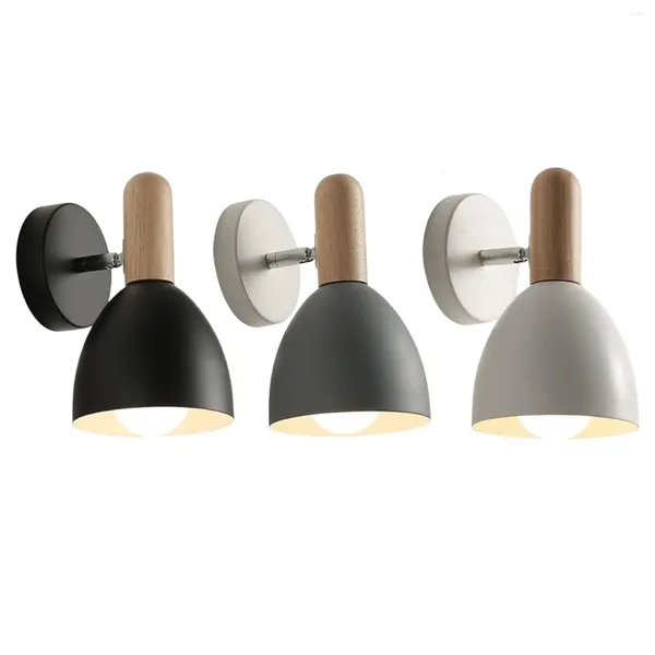 Lampada da parete moderna E27 Sconce Illuminazione minimalista Comodino decorativo per sala da pranzo interna Corridoio