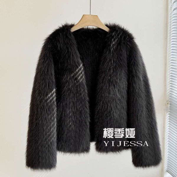 2023 Inverno Nuovo Haining Double Sided Cappotto di Pelliccia Corto Stile Giovanile Volpe Capelli Imitazione Edizione Coreana delle Donne Internet Rosso Dimagrante 421627