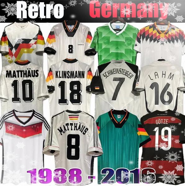 1990 1998 1988 1996 Germanys Retro Littbarski Ballack Soccer Jersey Klinsmann 2006 2014 Shirts Kalkbrenner 1996 2004 Matthaus Hassler Bierhoff Klose