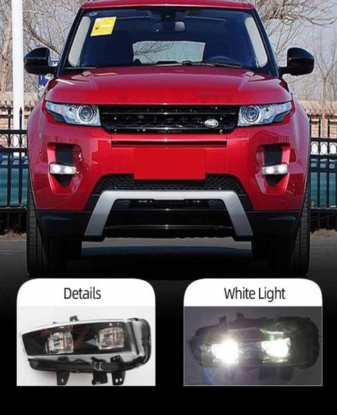 2 pçs frente luzes de nevoeiro lâmpada para range rover evoque 2011 2012 2013 2014 2015 2016 led farol foglights3519118