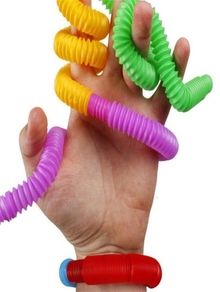 Mini tubo Tubi twist Giocattolo sensoriale Divertimento con le dita Gioco antistress Tubi da spremere Soffietto telescopico allungabile per bambini e giocattoli per autismo Ragazzi ragazze7979453