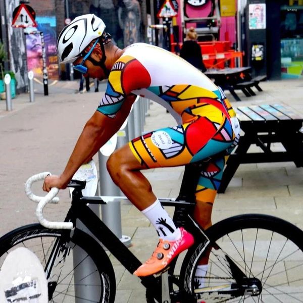 Rennsets Chaise Men Skinsuit Uci Sportbekleidung Triathlonanzüge Sommerzykluskleidung Rennrad Overall Ropa De Ciclismo MTB Team Kit