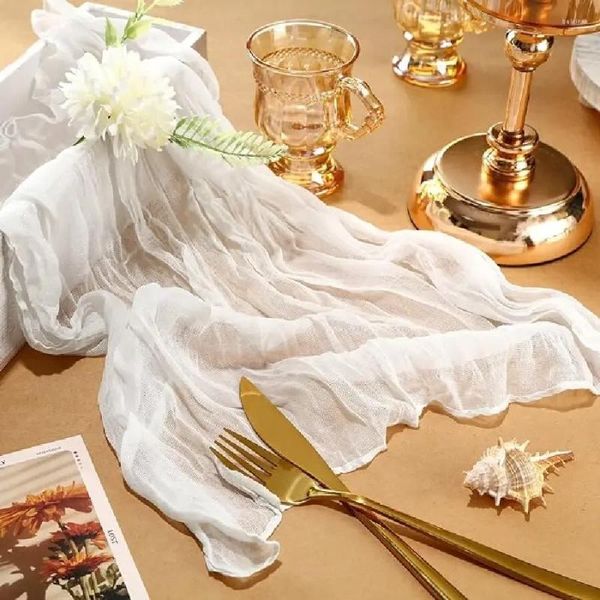 Tovagliolo da tavola 24 pezzi Tovaglioli di stoffa semplici in garza bianca per il centro del matrimonio Decorazioni natalizie San Valentino Pasqua Ringraziamento