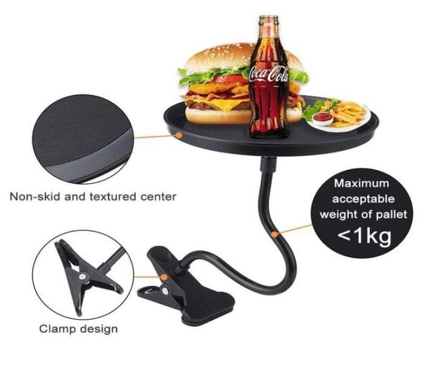 Suporte de copo para carro, bandeja para alimentos, lanches, bebidas, hambúrgueres, batatas fritas, organizador de montagem, acessórios ajustáveis, mesa móvel 3508838