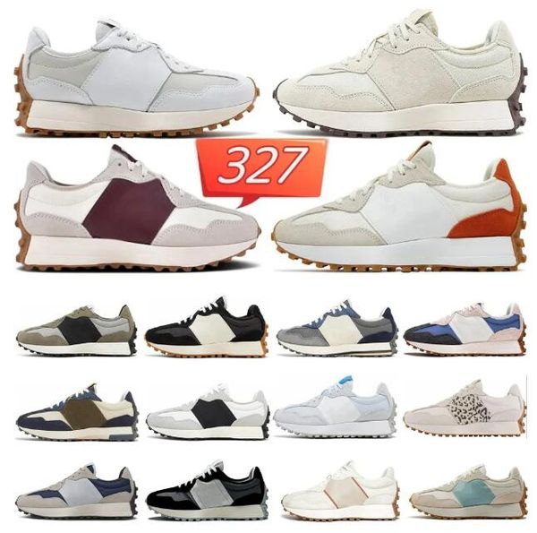 N327 Running Shoes Homens Mulheres 530 Sapatos Designer Sneakers Natural Indigo Rosa Preto Branco Prata Metálico Nightwatch Verde Creme Bege Ao Ar Livre B327 327 Sports Traine