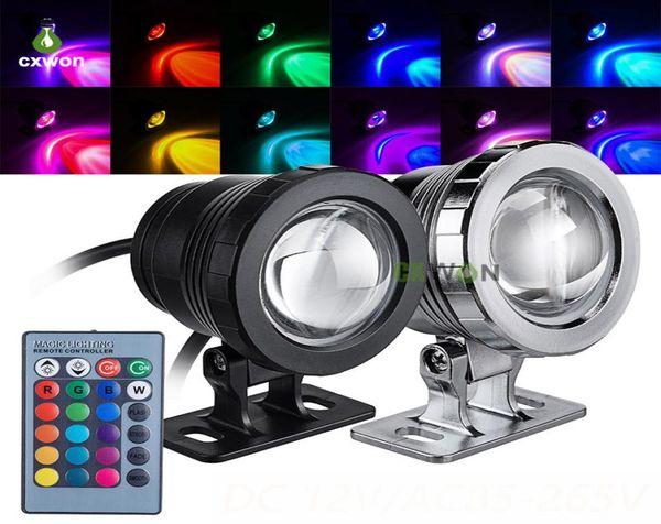 LED-Unterwasserbeleuchtung, RGB-Farbwechsel, tauchfähige LED-Leuchten, AC85265V, DC12V, 5 W, 10 W, IP67, Poolbeleuchtung für Garten, Brunnen, Teich, 2323578