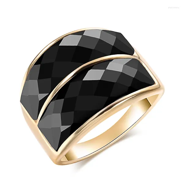 Кольца кластера Kinel, большое кольцо с красным камнем для женщин, роскошное золотого цвета, модные ювелирные изделия для помолвки, подарок 2024