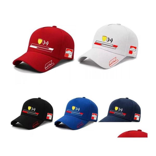 Anderes Motorradzubehör F1 Racing Cap Sommer Männer und Frauen Neue Sonnenhut Baseball Drop Lieferung Automobile Motorräder Motorrad Dh4Pl