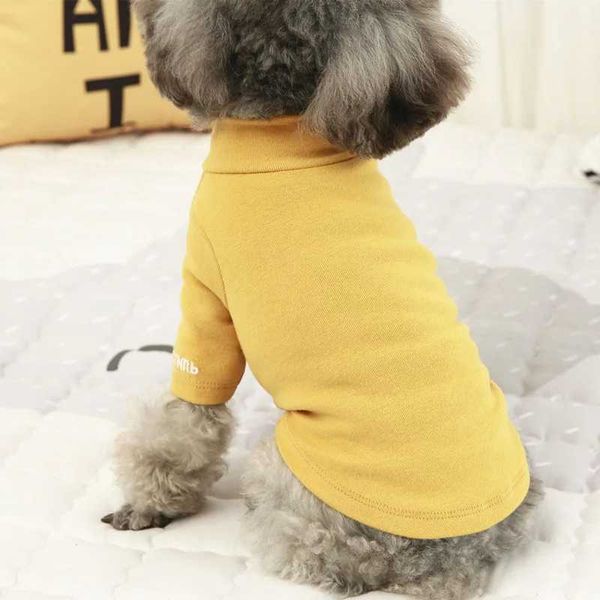 Abbigliamento per cani Cotton Pet Cat Cat Cash Shirt Dog Fuspetta con cappuccio blu giallo giallo giallo giallo gialla gigata fustinata per piccola chihuahua ll2404